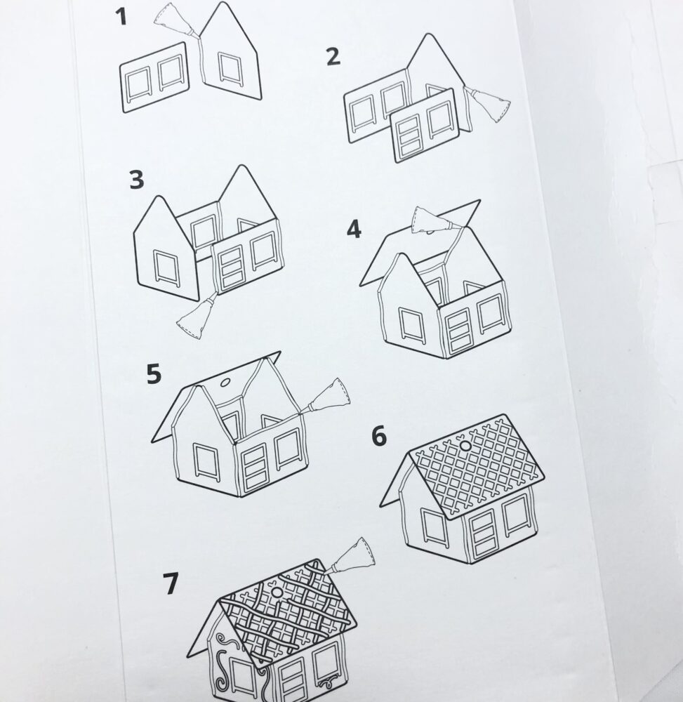 IKEAジンジャーブレッドハウスキット説明画像